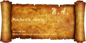 Machnik Aura névjegykártya